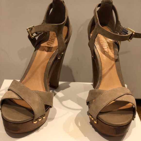 Schutz Salto Meia Pata Castor USA 9 NWT - Picture 2 of 6